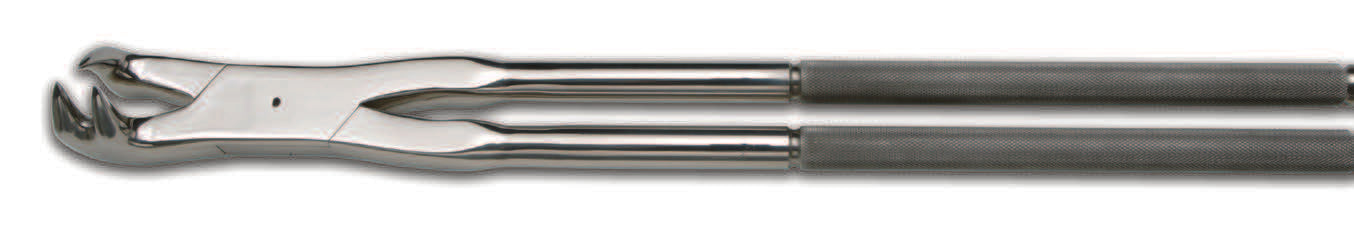 145-19" Left Three Prong Molar Forceps